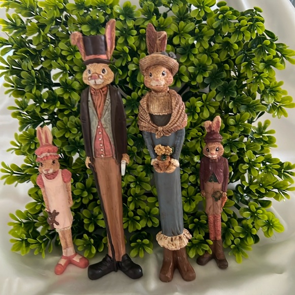 Collectible Stick Easter Rabbits (VGUC) - Picture 1 of 6